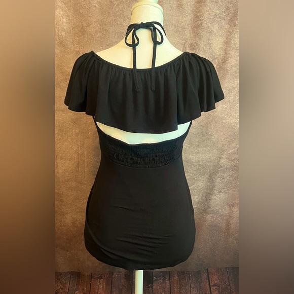 Candies sexy black top  Sz Med - Picture 2 of 3